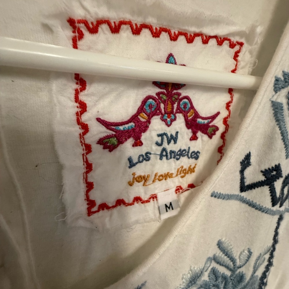 Johnny was Los Angeles Embroidered Top